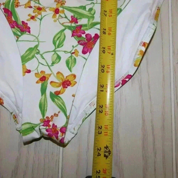Aqua Womens One Piece Floral Swimsuit Size Small - Picture 11 of 12